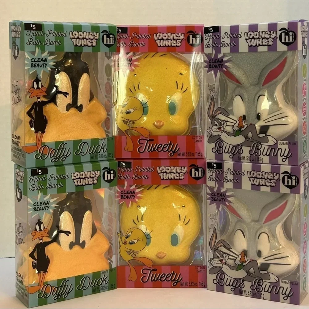 6 Looney Tunes Character Bath Bombs Duffy, Bugs Bunny and Tweetie!